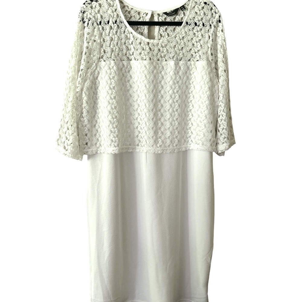 Millie Gabriella White Lace Dress Women's Size 2X